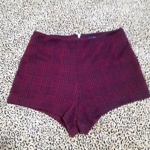 💥3/$25💥Plaid and Houndstooth High Waisted Shorts XS